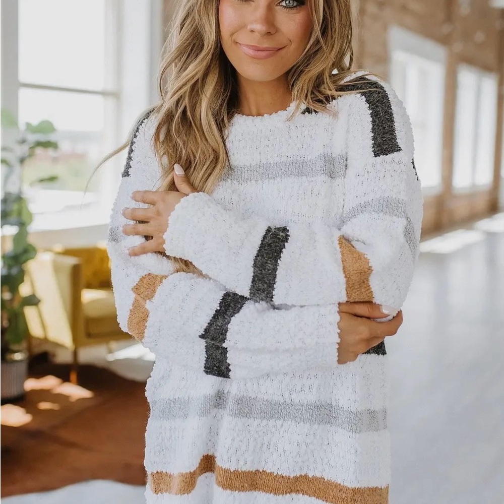 Cozy Striped Knit Sweater